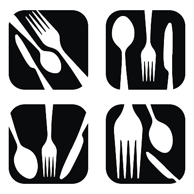 餐厅图标集矢量图片下载