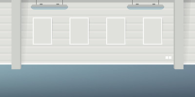 向量现代loft办公室室内空场景平风格图片下载