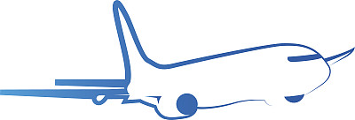 飞机图标集。矢量航空旅行图标图片下载