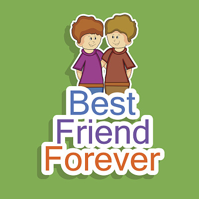 插图元素为友谊日的背景图片下载