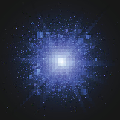 蓝色灯光的背景。圣诞灯。一道蓝色的闪电。照片的素材。您项目的模板。矢量图图片下载