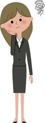 年轻的女商人,是担心图片下载