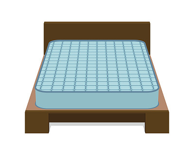 睡在床上很舒服的床垫图片下载