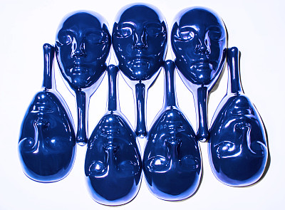 7个深蓝色面具图片下载