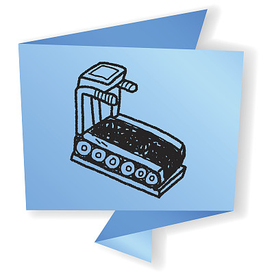 跑步机涂鸦图片下载