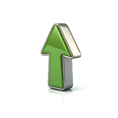 绿色向上箭头图片下载