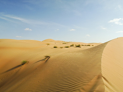 阿曼鲁卜哈利沙漠的空旷地区景观图片下载