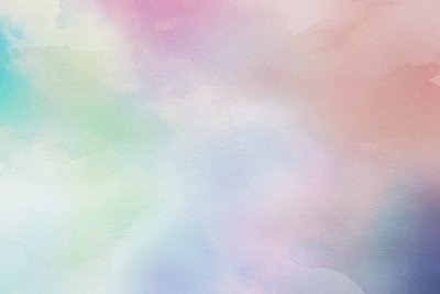 天空和云彩与水彩，抽象水彩背景插图图片下载