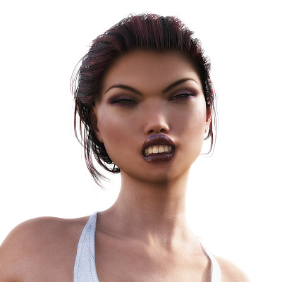 面部表情的数字插图图片下载