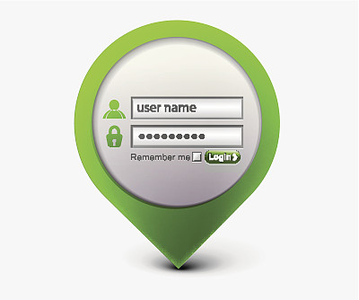 矢量登录密码图标图片下载
