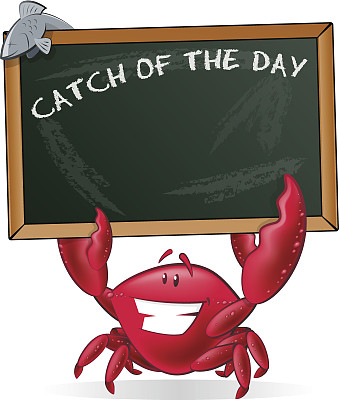 可爱的螃蟹。图片下载