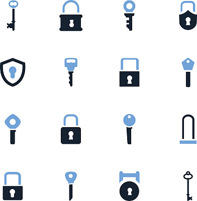 锁定和关键图标设置图片下载