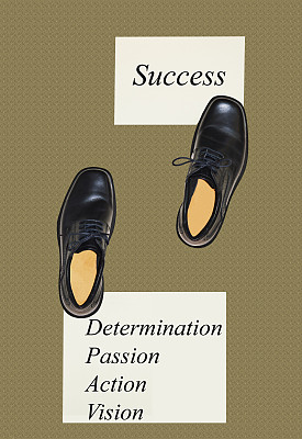 创意抽象背景下的成功概念图片下载