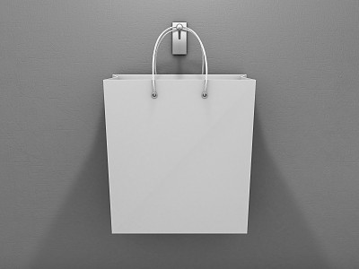 清空购物袋做广告和品牌宣传。三维渲染图片下载