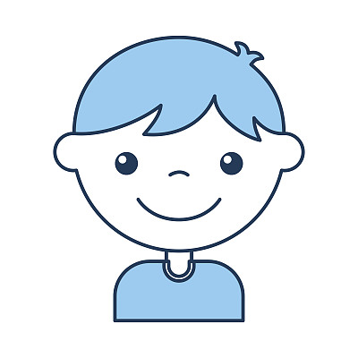 可爱的男孩角色图标图片下载