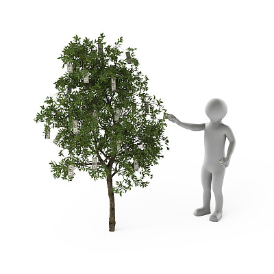 钱不是从天上掉下来的图片下载