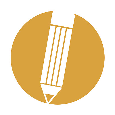 铅笔学校孤立的图标图片下载