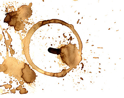 背景咖啡环。真正的咖啡。图片下载