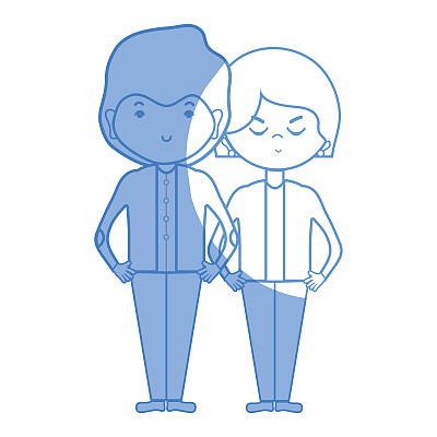 剪影美搭配发型设计图片下载