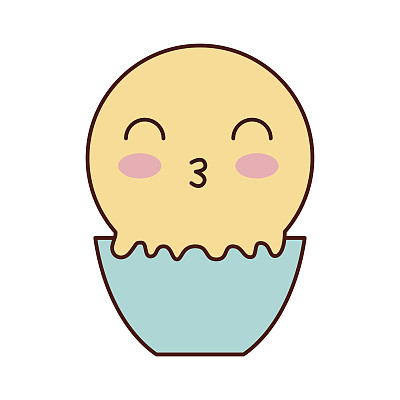 美味的冰淇淋篮卡哇伊性格图片下载