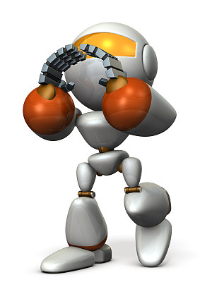 可爱的机器人必须支持别人。图片下载