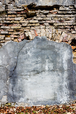 背景裂缝砖和石膏墙纹理图片下载