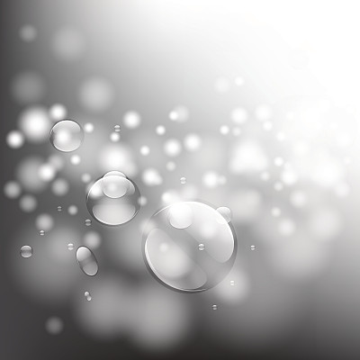 水滴白色和灰色的自然背景，矢量插图图片下载