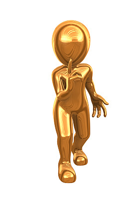 三维金人。沉默是金……图片下载