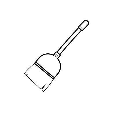 扫帚图标矢量图片下载