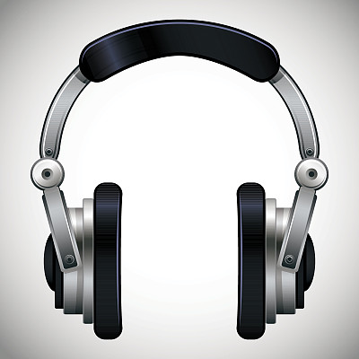耳机矢量插图。图片下载