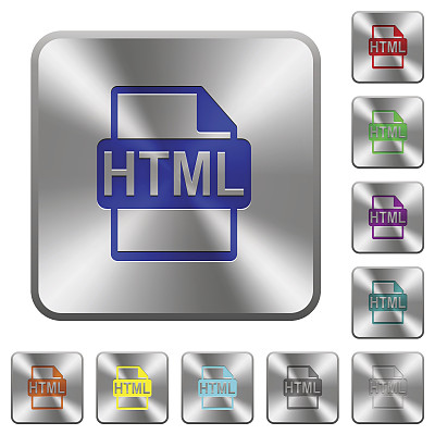 HTML文件格式圆角方钢按钮图片下载