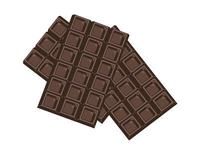 孤立的巧克力棒图片下载