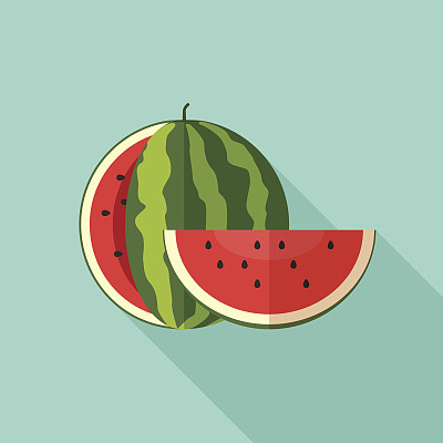 西瓜切片素材图片