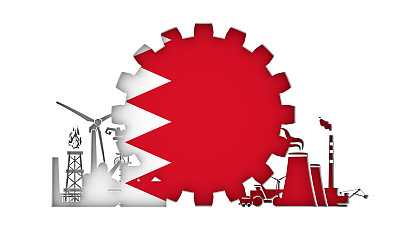 能源和电力图标设置与旗帜图片下载