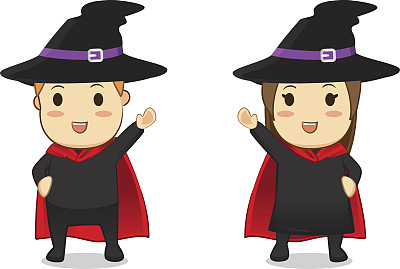 卡通巫师素材图片