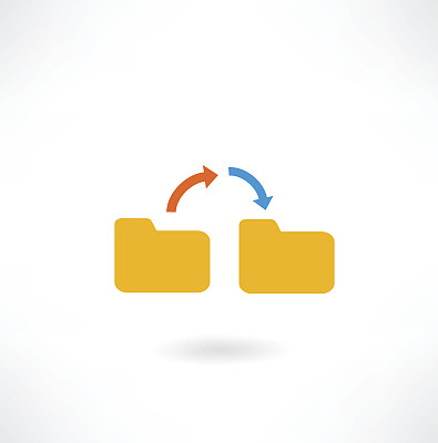 带有箭头的文件夹图标图片下载