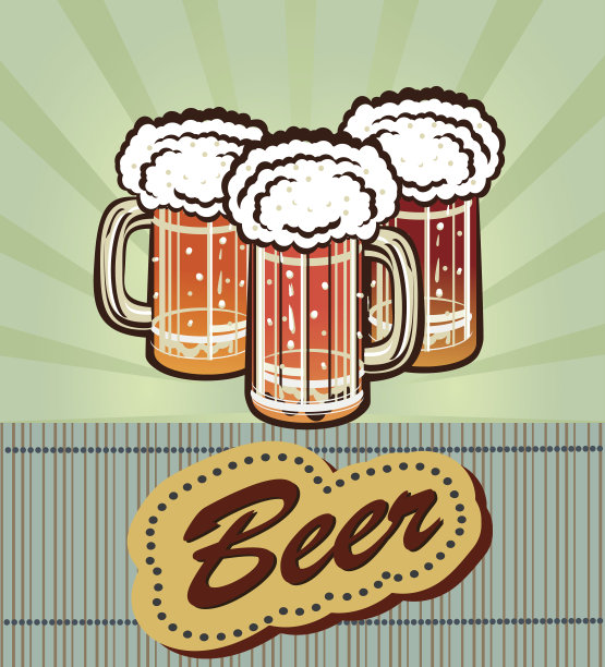 盛有啤酒和泡沫的玻璃杯图片下载