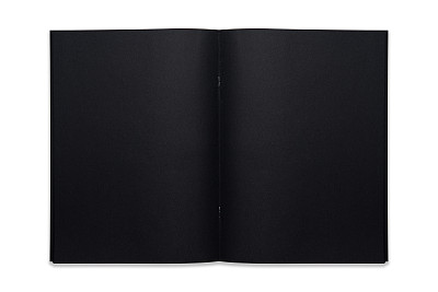 打开笔记本的黑色页图片下载