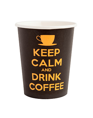 带有文字的纸质咖啡杯图片下载