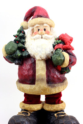 圣诞老人的小雕像图片下载