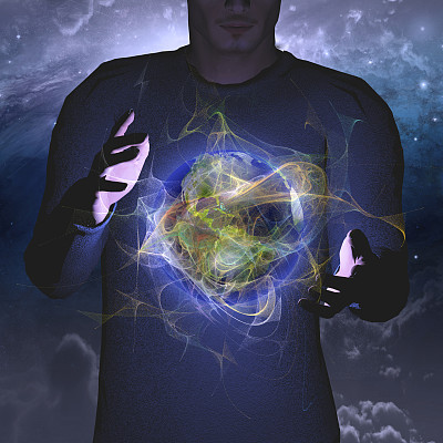 行星在双手之间徘徊图片下载