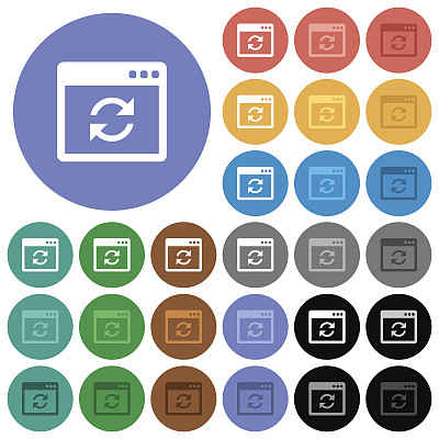 应用程序同步圆形平面多色图标图片下载