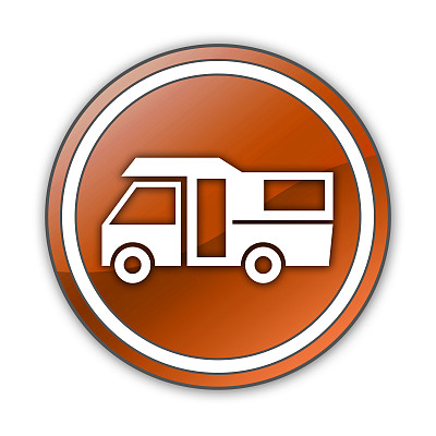 图标，按钮，象形图房车图片下载