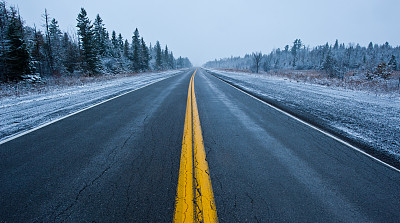 冬天的路图片下载