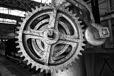 黑白机器图片下载