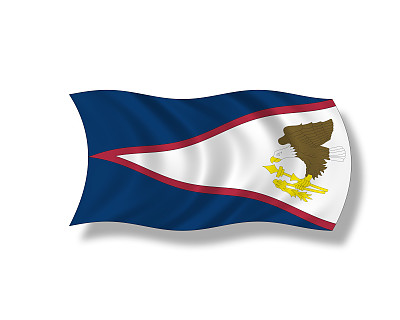 插图，美属萨摩亚国旗图片下载