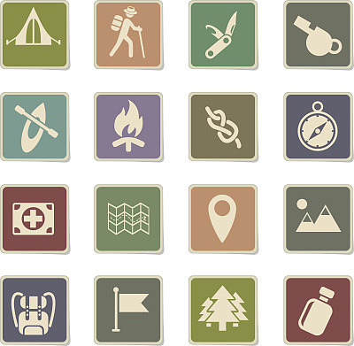 童子军日图标集图片下载