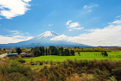 富士山附近的农场图片下载