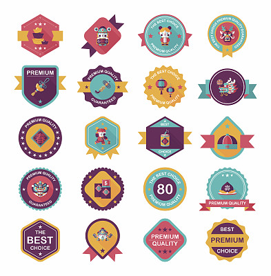 中国新年海报平面横幅设计平面背景设置，图片下载