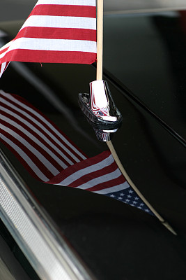 国旗反射图片下载